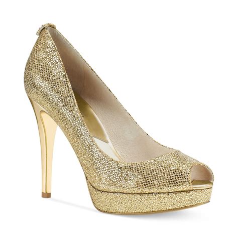 michael kors gold pumps|michael kors gold flats women.